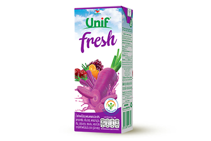 Snack Box - 40% Mixed Vegetable and Fruit Juice with Purple Carrot (Unif Fresh) - น้ำผักผลไม้รวมผสมแครอทม่วง 40%